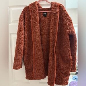 Me Jane Burnt Orange Textured Women’s Cardigan